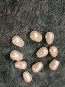 Pearl Beads for Crafts - Set of 10