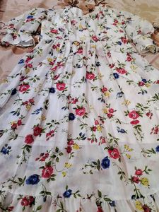 White Floral Maxi