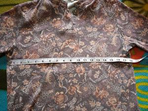 Patterned Long Sleeve Top