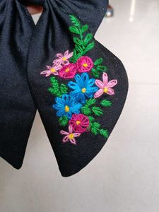 Handmade Embroidery Hair Bow