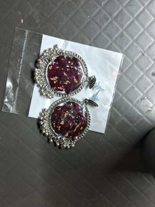 Resin Jhumka Black Color