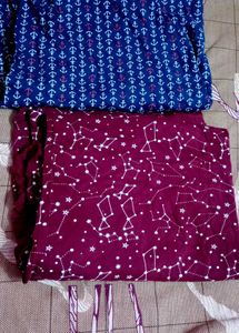 Blue Anchor Print Dress