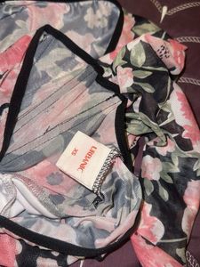 High Street Floral Mesh Corset Top