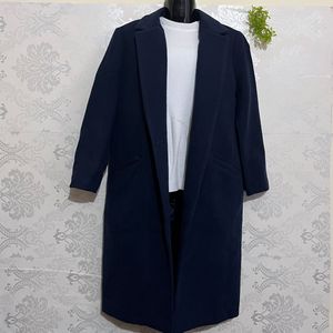 Navy Blue Oversized Coat