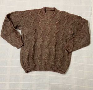 Unisex Brown Knit Sweater