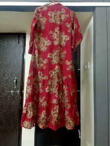 FASHOR Women&#39;s Floral Cotton A-line Midi Dress 👗