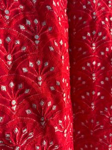 Fushia Pink Embroidered Gharara