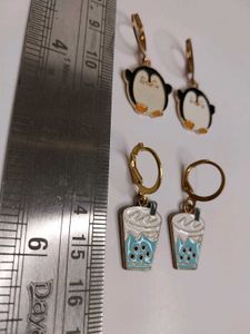 Cute Charm Earring Set of 4