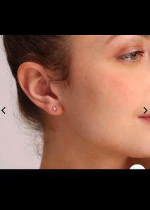 Pure Silver Nose And Ear Earings 1 pair (2 Piece)