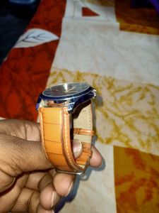 Peter England Brown Leather Watch