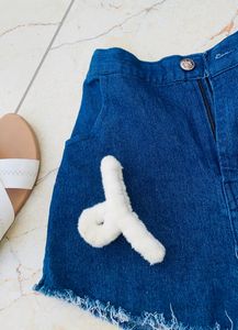 High waisted Denim Shorts &amp; Bracelet