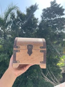 Vintage Wooden Treasure Chest
