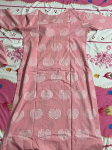 Pink Printed Kurta
