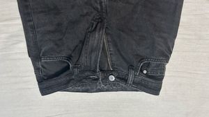 H&amp;M charcoal straight fit jeans