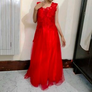 Red Party Gown