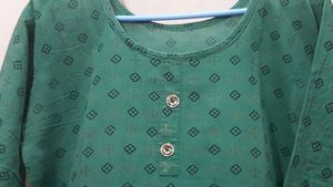 Green Print Kurti
