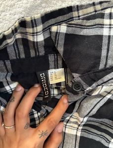 Cropped Plaid Shirt