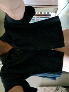 Black Button-Down Shirt