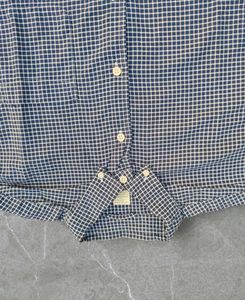 Checkered Blue Long Sleeve Shirt