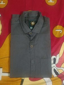 Coffee brown Button-Down Shirt