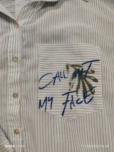 Striped Button-Down Shirt