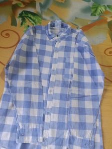 Blue Colour Check Shirt