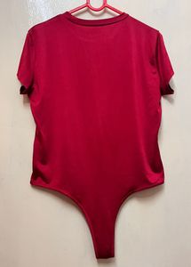 Red Bodysuit Top