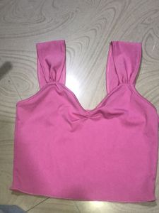 Pink Crop Top