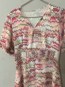 Patterned Mini Dress