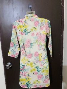 Floral Print Tunic Top