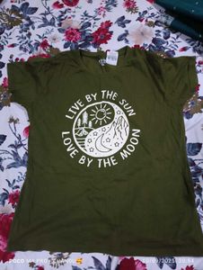 Olive Green Tee Pant Set