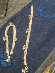 Vintage Silver Anklets 91.1%purity Of Gram