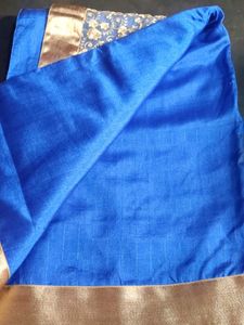 Blue &amp; Gold Embroidered Fabric🩵💛