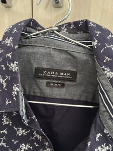 Zara Man Slim Fit Floral Shirt