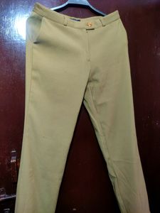 Biege High Waisted Pant