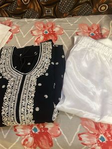 Black Embroidered Kurti