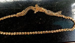 Pearl And Kundan Work Earrings &amp;  Kamarband