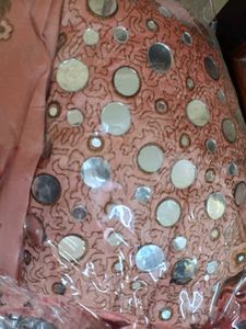 Mirror Work Unstitched Lehenga Choli &amp; Dupatta