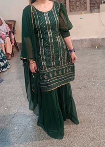 Green 3 Piece Grara Suit
