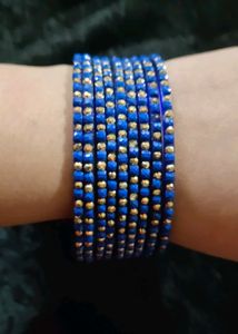 Blue Glass Bangle Set