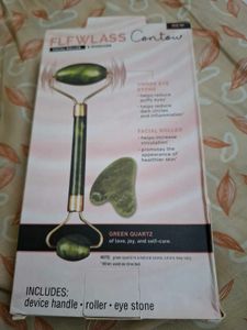 Rose Quartz Facial Roller And Guasha Stone