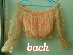 𐙚 Daisy Printed Off Shoulder Crop Top 𐙚