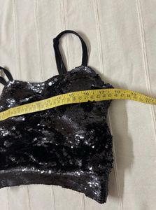 Sparkling Designer Sequin Cami Top/ Blouse