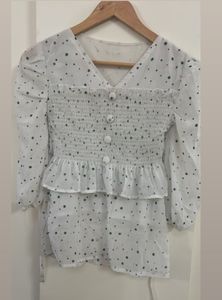 Polka Dots Full Sleeve Top