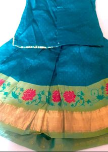 Kanchipuram Green Silk Pavadai Sattai