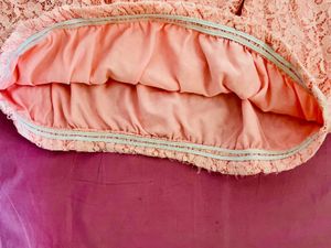 Peach Lace Top