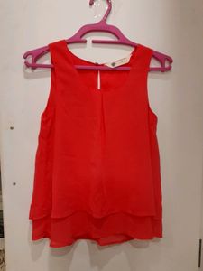 Hot Pink Sleveless Top