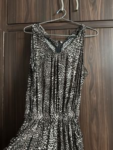 Animal Print Sleeveless Jumpsuit