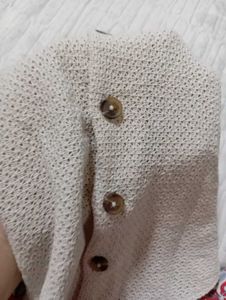 Knit Kid Shirt With Inner Vest