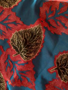 FREE SIZE LEAF PRINT SAREE